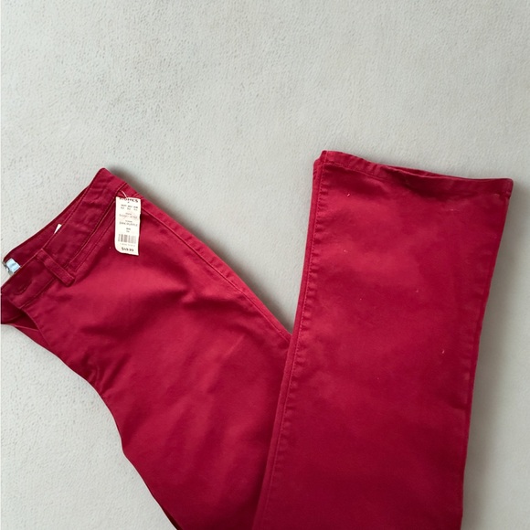 Draper James Deep Red Flare Jeans - Picture 3 of 7